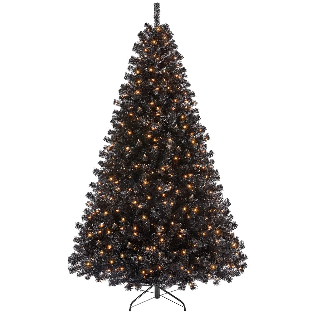 9Ft Pre-Lit Christmas Tree with Warm Lights, Green