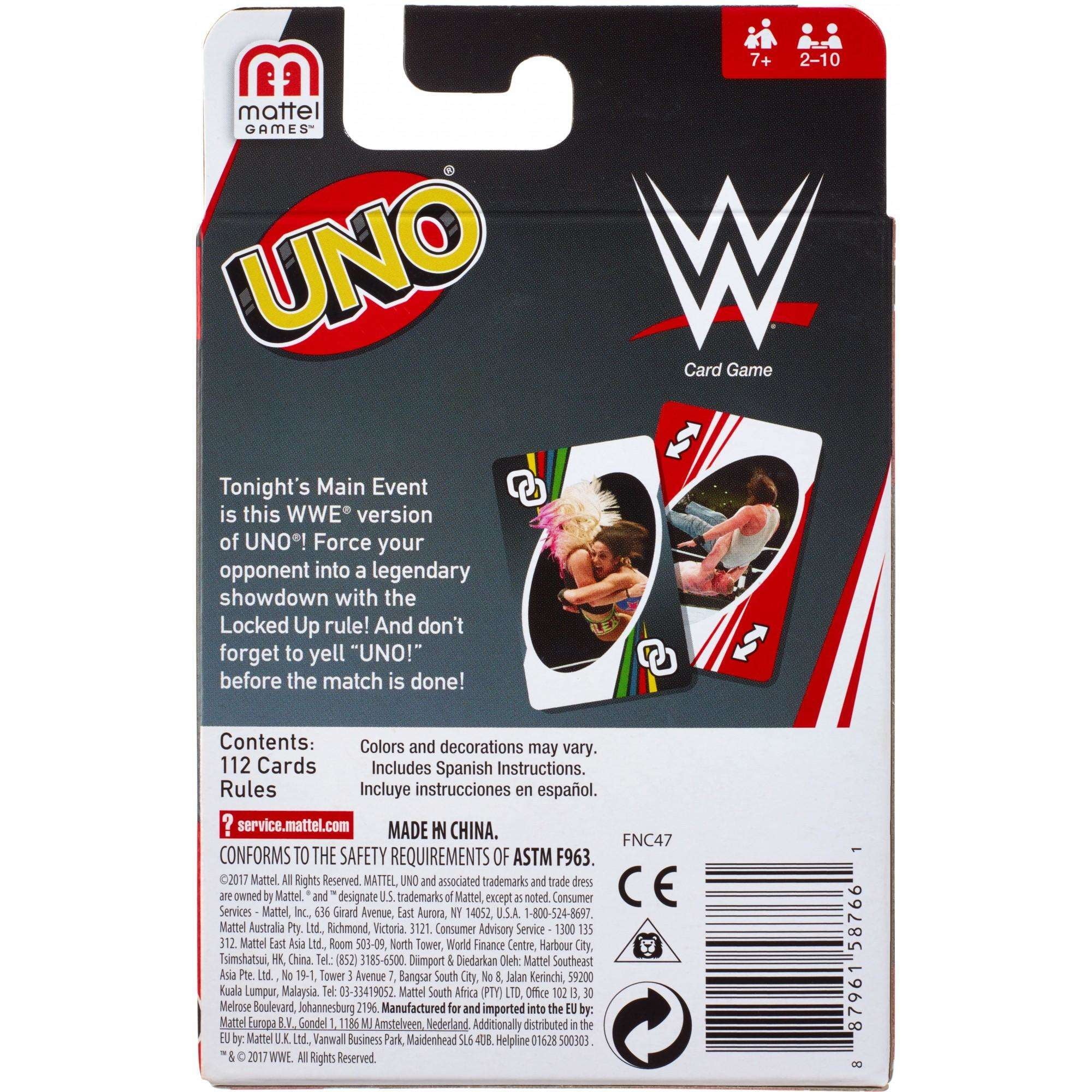 WWE Superstars Matching Card Game for 2-10 Players Ages 7Y+