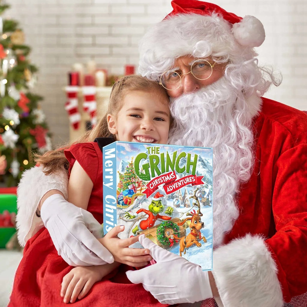 Christmas Advent Calendar Grinch 2024 24 Days Countdown, Grinch Countdown Calendar Collectible Toys Surprise Box Christmas Advent Calendar Surprise Gift Kids Advent Calendar