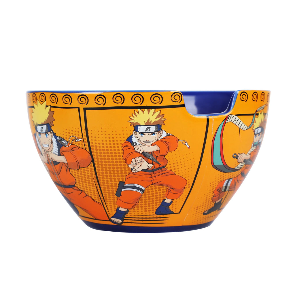 Naruto Ceramic Ramen Bowl and Plastic Chopsticks Set