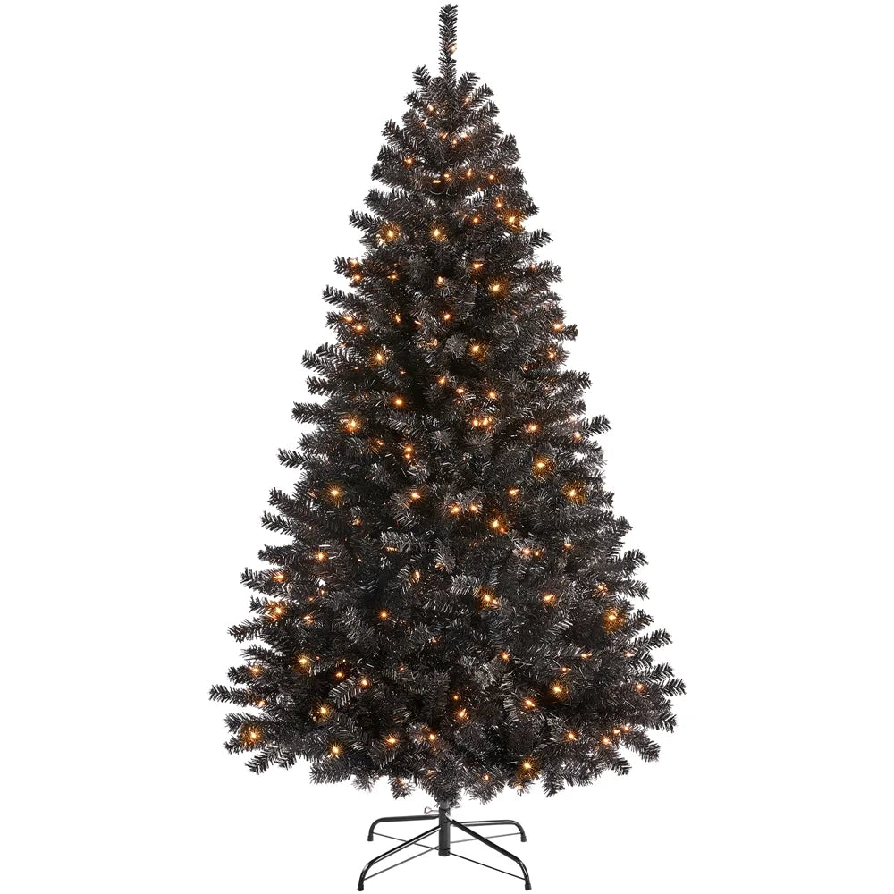 9Ft Pre-Lit Christmas Tree with Warm Lights, Green