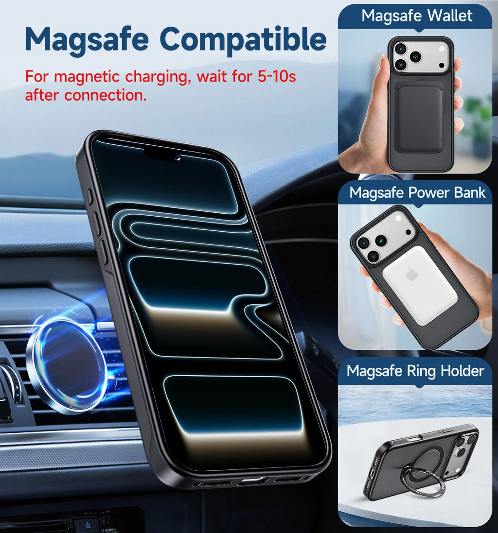 360° Invisible Magnetic Stand Phone Case