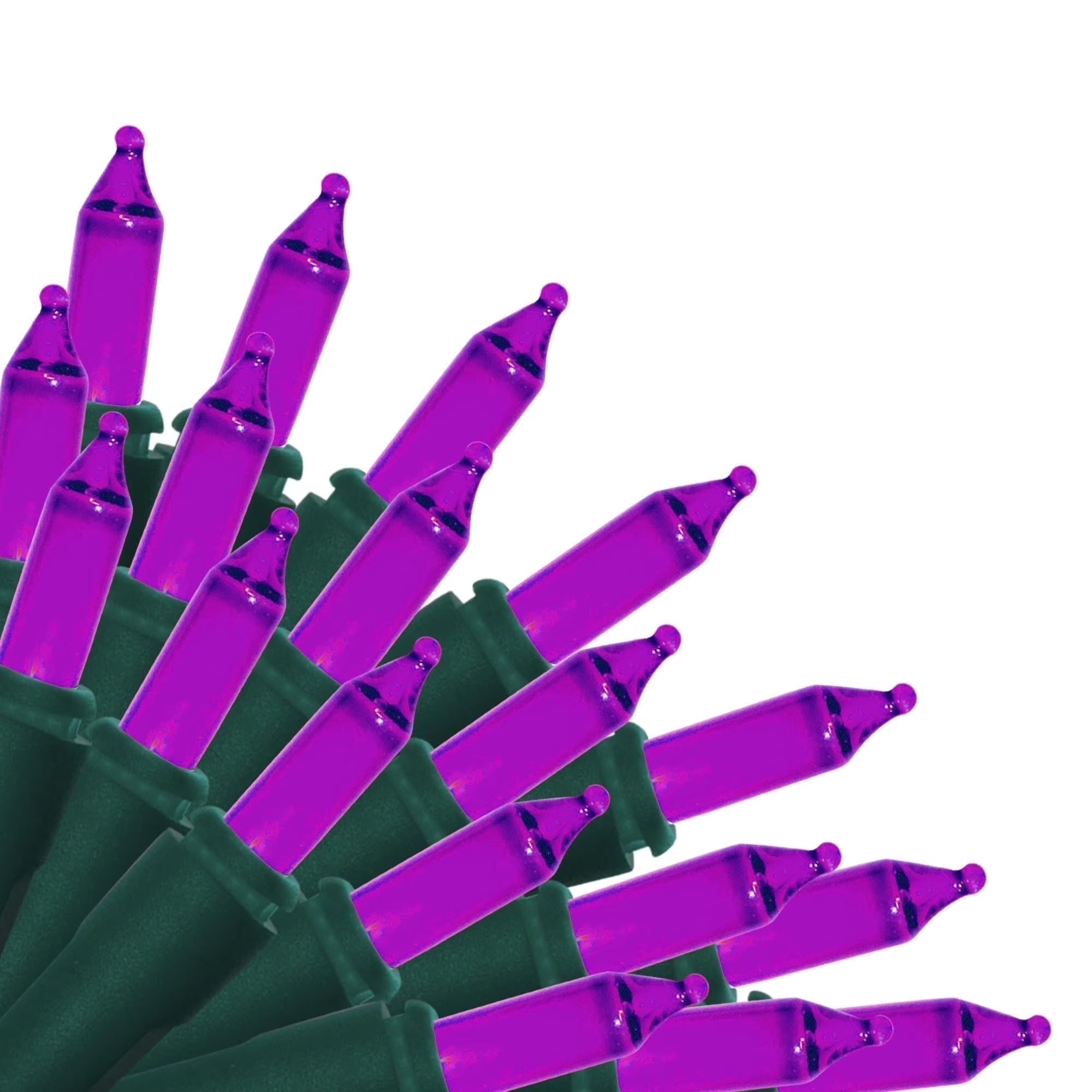 100 Count Mini String Christmas Lights, Clear - 22 Feet Indoor/Outdoor Christmas Tree Lights with Green Wire