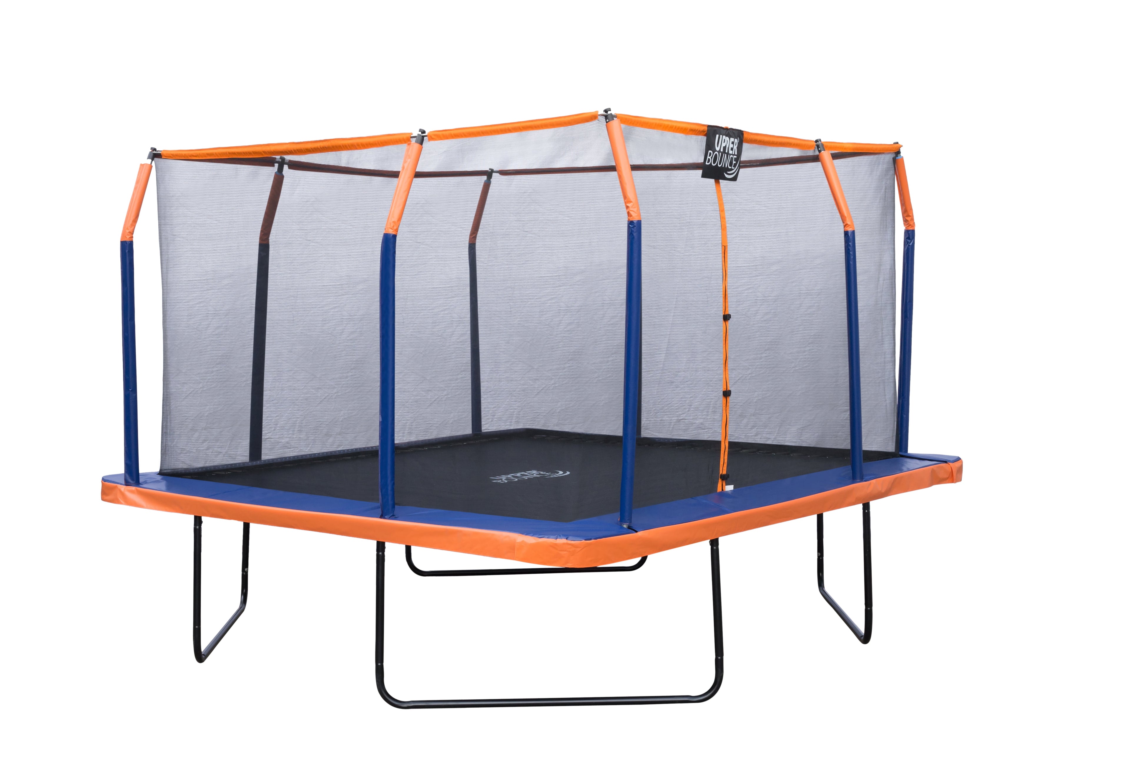 Machrus  16X16 FT Square Trampoline with Top-Ring Enclosure & Safety Pad – Outdoor Trampoline for Kids & Adults, Perfect for Backyard Jumping & Gymnastics Fun
