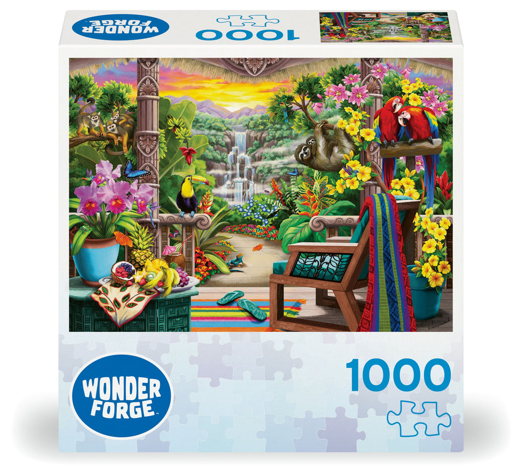 Wonder Forge Puzzle Series - Tropical Retreat (2024), 1000 Piece Jigsaw Puzzle