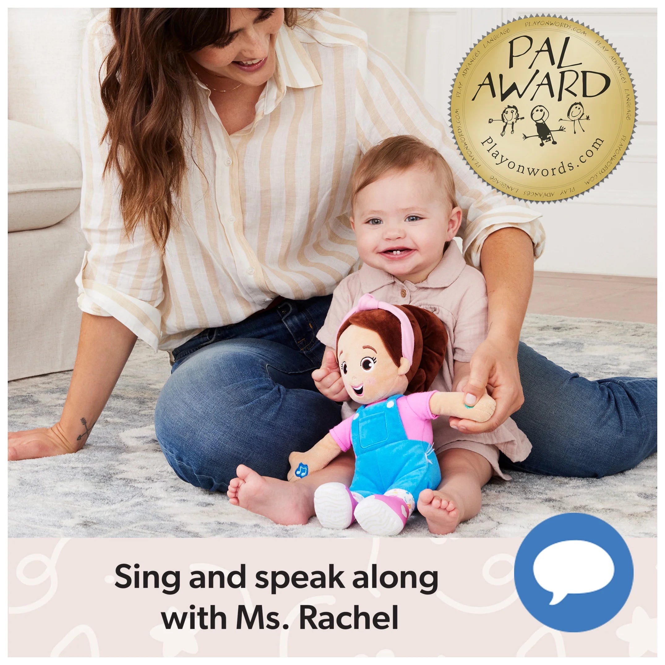 Official Speak & Sing 16-Inch Plush Doll for Ages 6 Months to 3+ Years