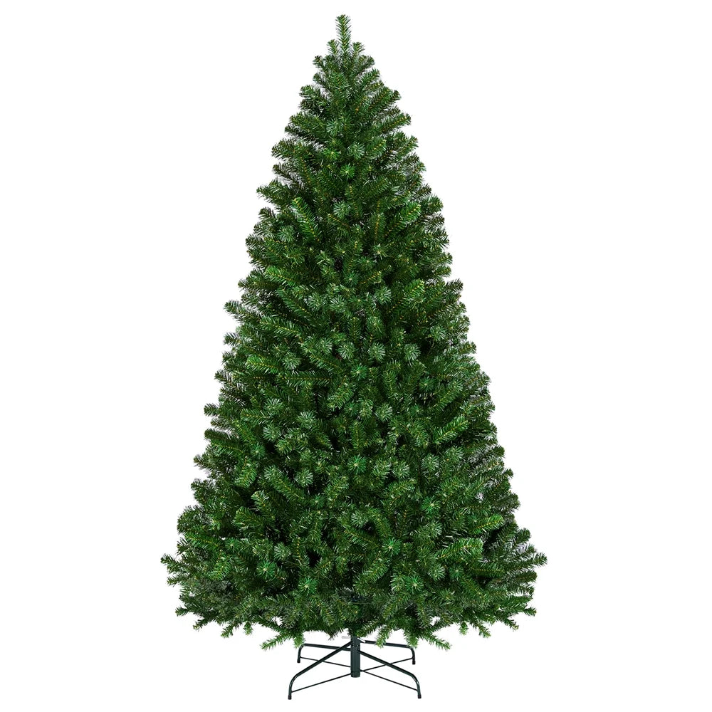 6 Ft Pre-Lit Christmas Tree with Warm Lights, Green