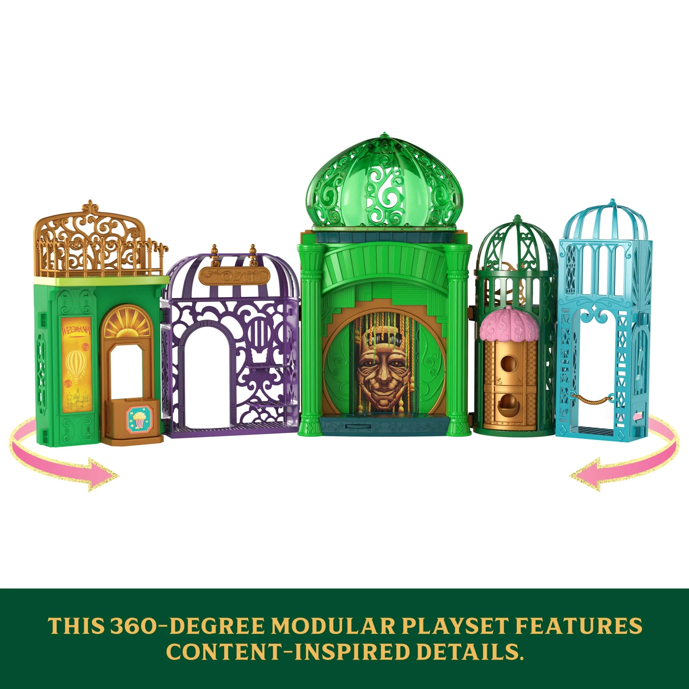 Universal Pictures’  Emerald City Small Doll Playset with 5 Play Spaces & 15 Accessories