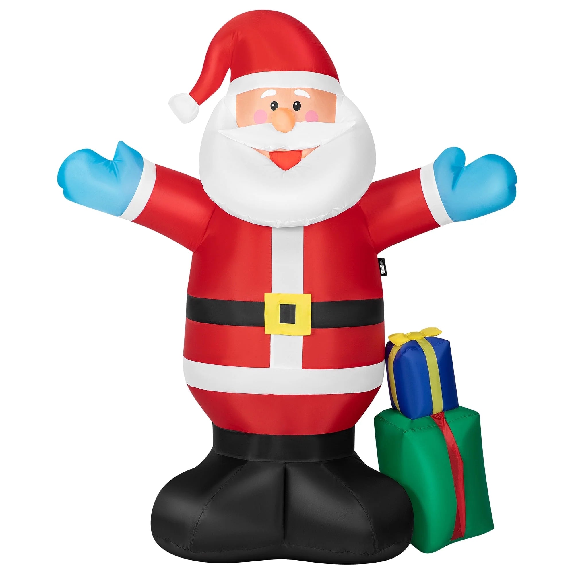 5Ft Height Christmas Inflatable Santa with Gift Boxes Led Lighted Blow up Outdoor Yard Decoration