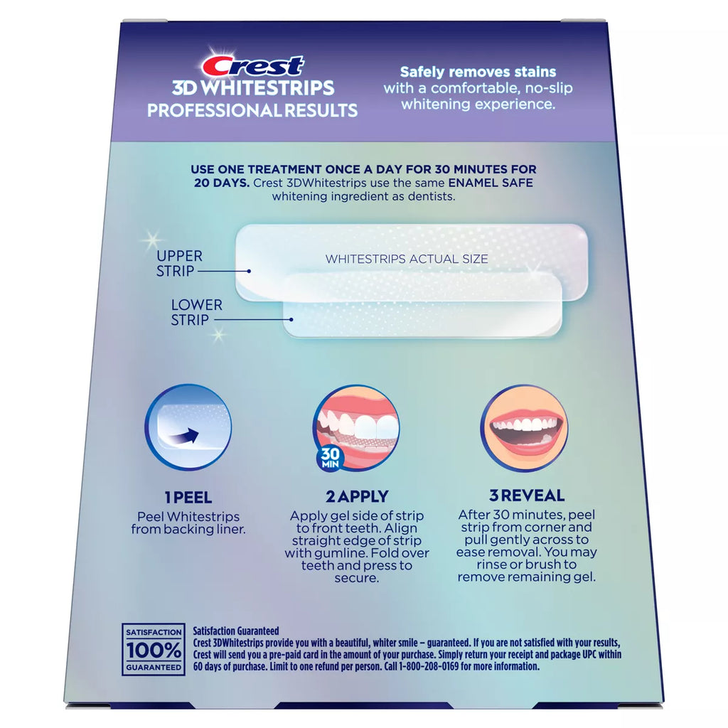 Crest 3D Whitestrips Professional White Teeth Whitening Kit - 20 Treatments