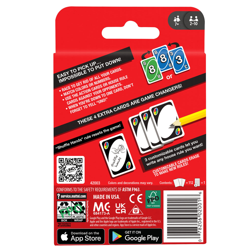 Card Game for Kids, Adults & Family Game Night, Original  Game of Matching Colors & Numbers