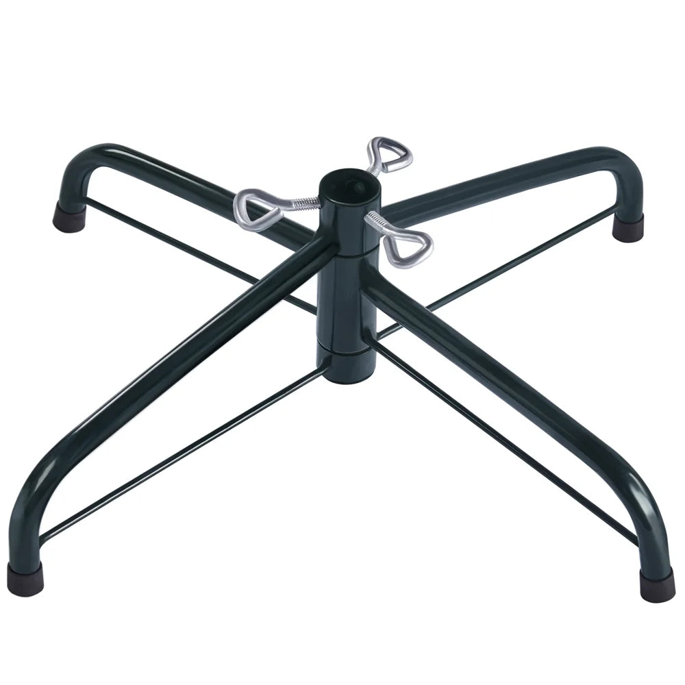 4.5 Ft Pre-Lit Flocked Christmas Tree with Warm Lights, Frosted White