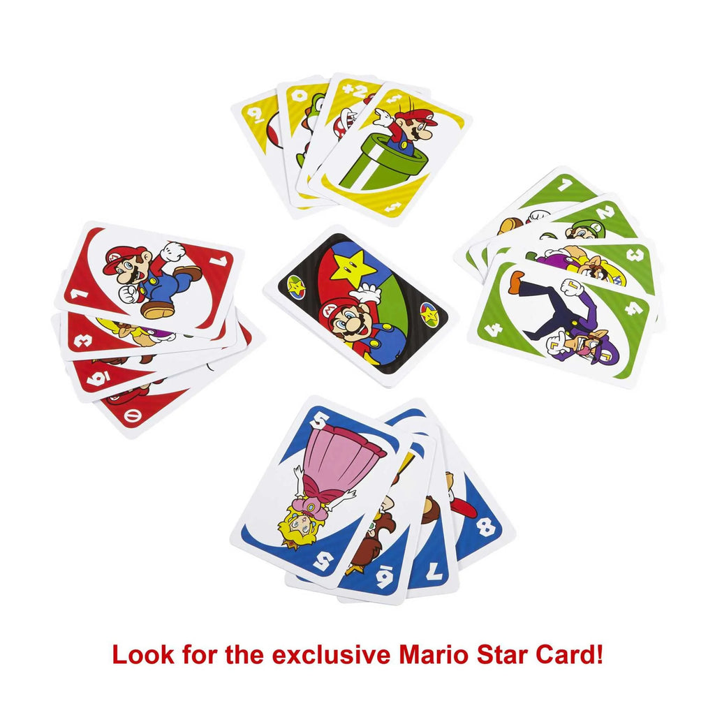 Super Mario Card Game for Kids & Family, 2-10 Players, Ages 7 Years & Older