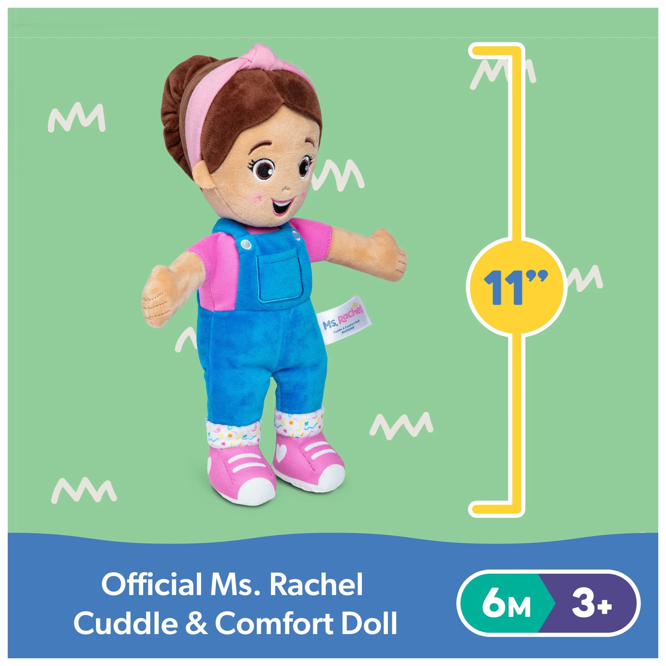 Official 11-Inch Cuddle & Comfort Plush Doll for Ages 6 Months to 3+