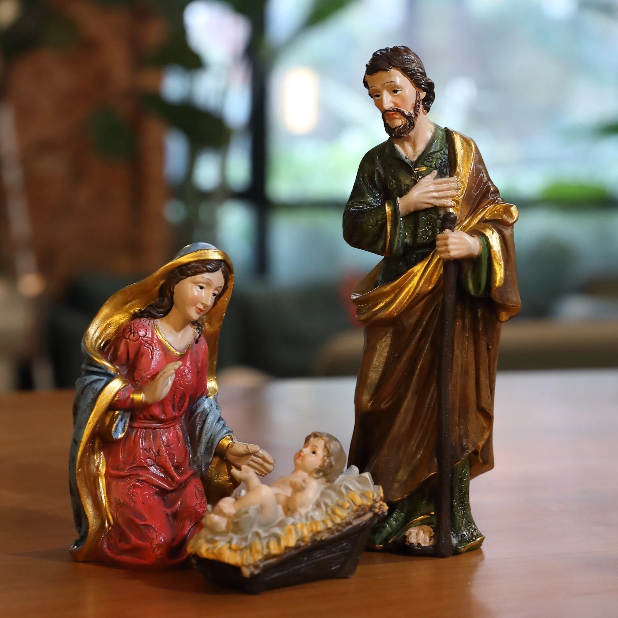 Nativity Set Nativity Scene Holidays Décor Christmas Stable Birthday Gift 11 Piece 8''