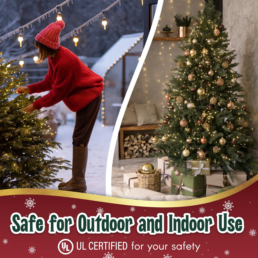 35 Incandescent String Lights White Wire (White Bulbs)