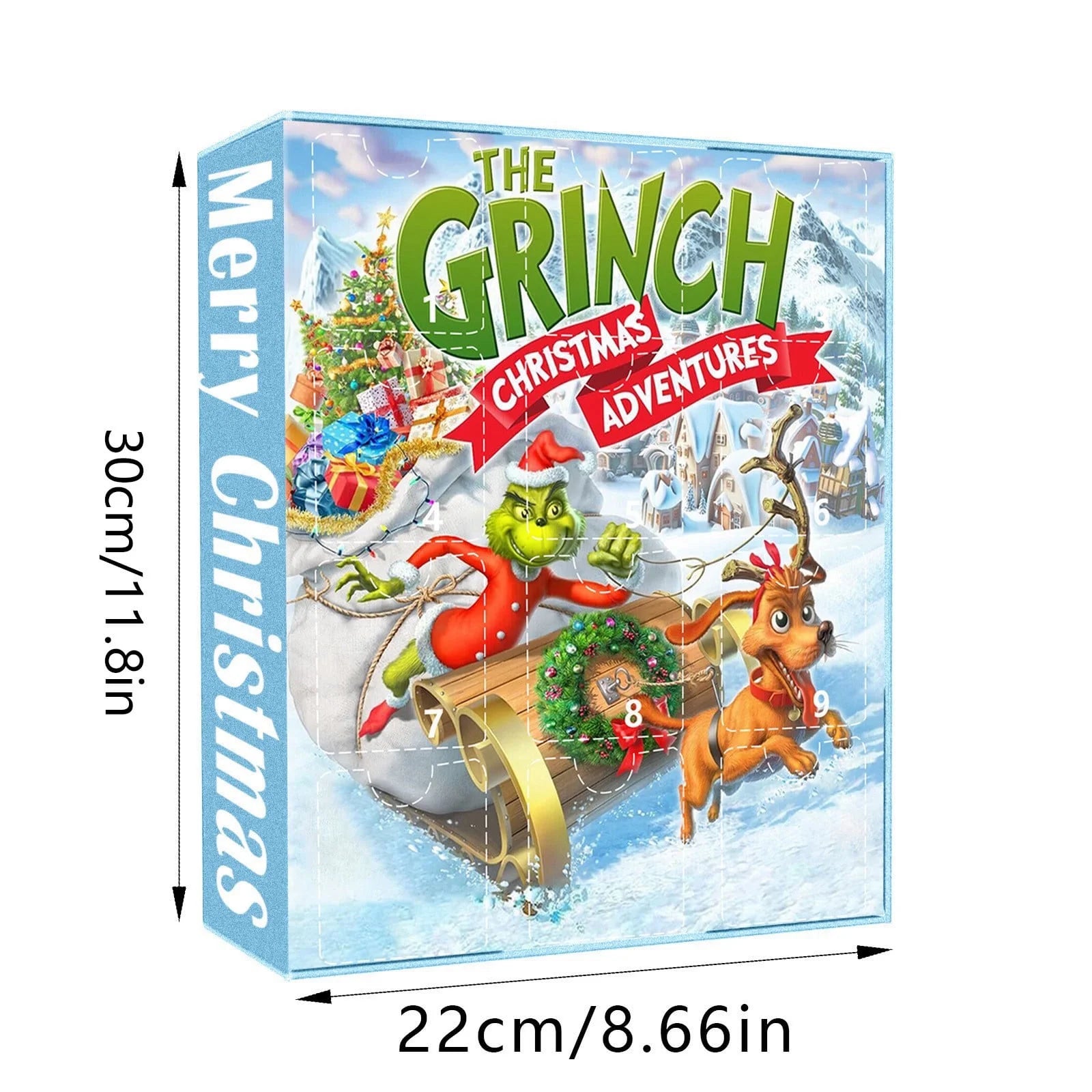 Christmas Advent Calendar Grinch 2024 24 Days Countdown, Grinch Countdown Calendar Collectible Toys Surprise Box Christmas Advent Calendar Surprise Gift Kids Advent Calendar
