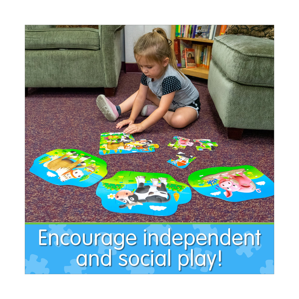 My First Puzzle Set, 4-In-A-Box, Farm